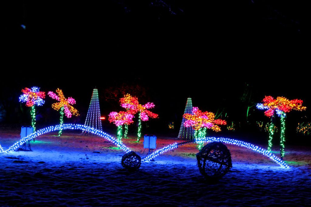 Akron Christmas Lights Display 2022 Deck the Hall Christmas Lights at Stan Hywet in Akron, Ohio, USA
