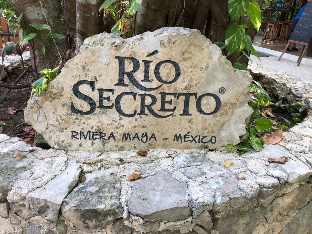 Rio Secreto Riviera Maya Mexico Sign | Footsteps of a Dreamer