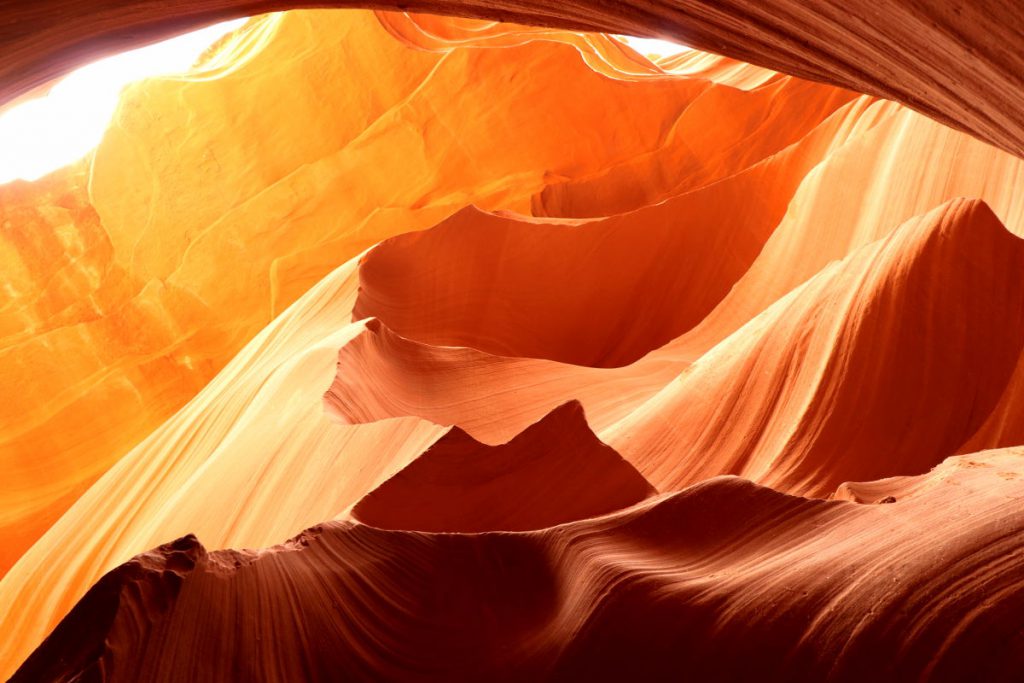 Mountain Range in Lower Antelope Canyon | Footsteps of a Dreamer